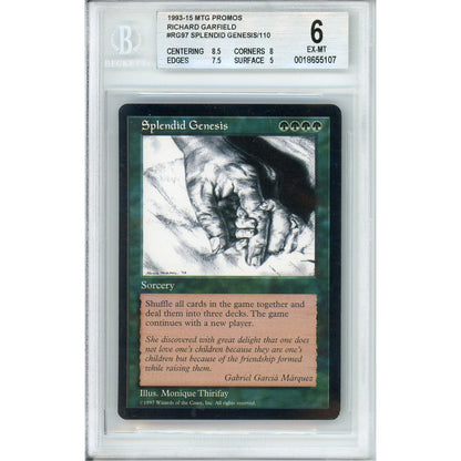 MTG Graded: Splendid Genesis #RG97 Richard Garfield Event (2015) Beckett 6