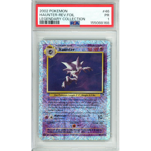 Pokemon Graded: Haunter 46/110 Legendary Collection (2002) PSA 1