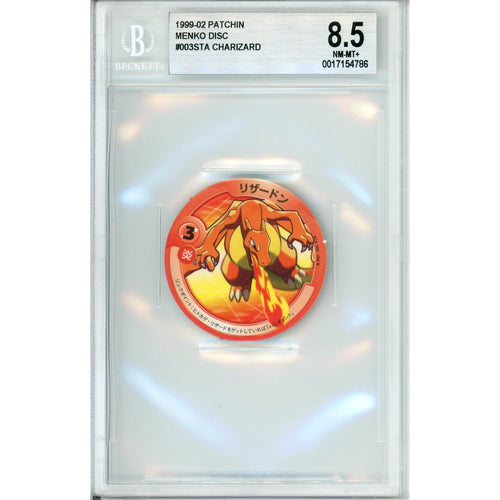 Pokemon Graded: Charizard #00STA Menko Disc Patchin (1999-02) Beckett 8.5
