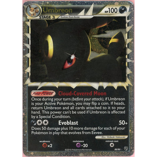 Pokemon Single: Umbreon 86/90 Undaunted (2010) Holo HP