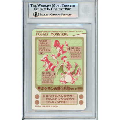 Pokemon Graded: JP Charizard Kamex Evolution #3 Bandai Carddass (1999) Beckett 7.5