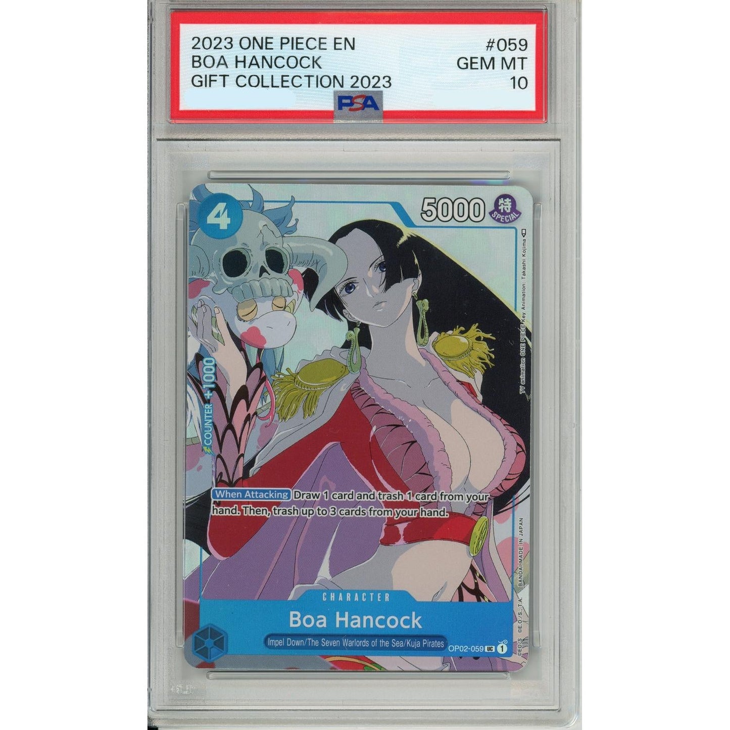 One Piece Graded: Boa Hancock OP02-059 Gift Collection 2023 PSA 10