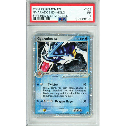 Pokemon Graded: Gyarados ex 109/112 Fire Red & Leaf Green (2004) PSA 1