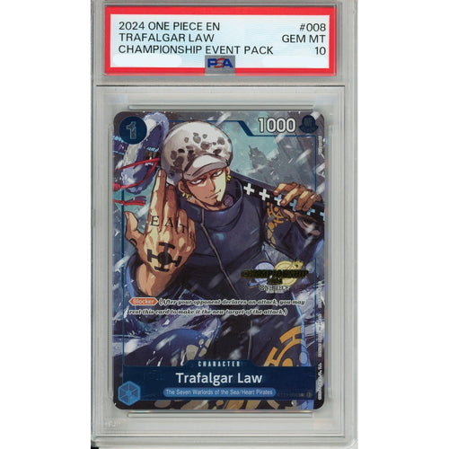 One Piece Graded: Trafalgar Law ST03-008 Championship Event Pack PSA 10