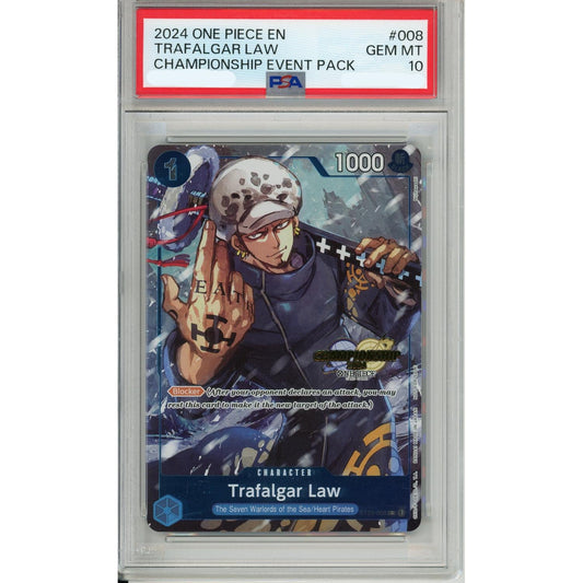 One Piece Graded: Trafalgar Law ST03-008 Championship Event Pack PSA 10