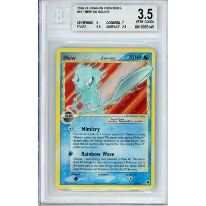 Pokemon Graded: Mew Gold Star Beckett 3.5