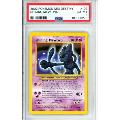 Pokemon Graded: Shining Mewtwo PSA 6