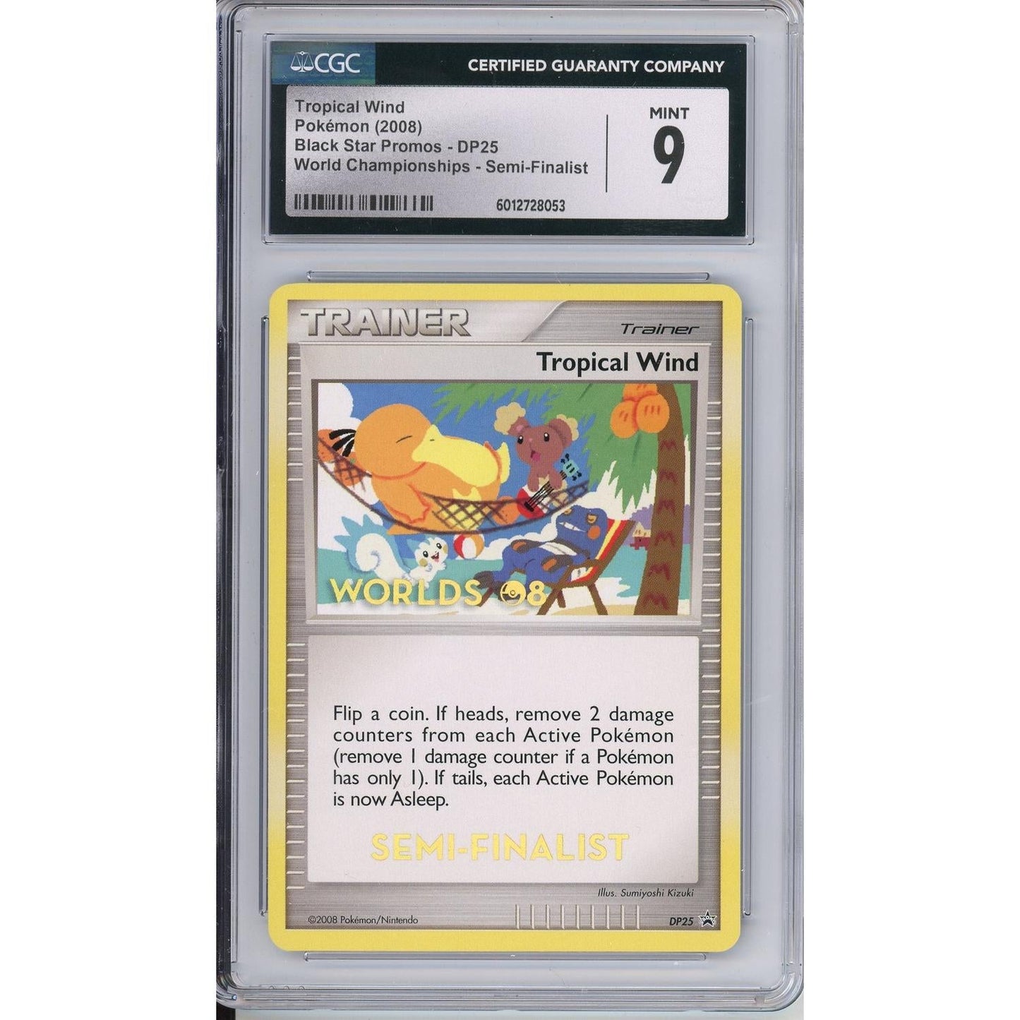 Pokemon Graded: Tropical Wind #DP25 Black Star Promo World Championships 2008 Semi-Finalists CGC 9