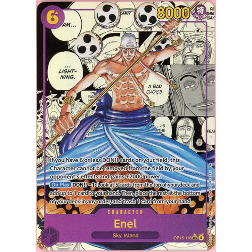 One Piece Single: Enel OP15-118 Manga Alternate Art (2026) NM