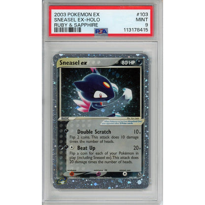 Pokemon Graded: Sneasel ex PSA 9