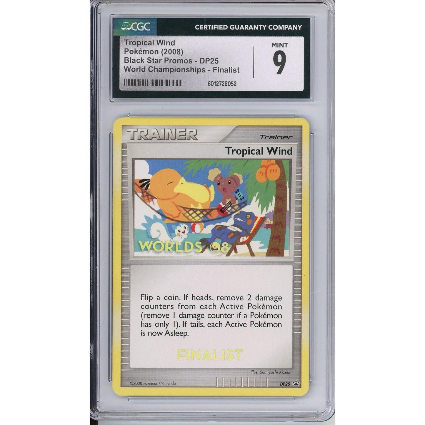 Pokemon Graded: Tropical Wind #DP25 Black Star Promo World Championships 2008 Finalist CGC 9