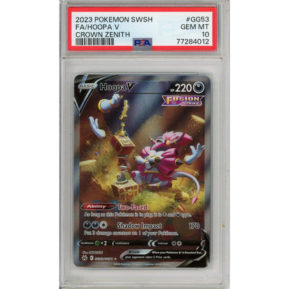 Pokemon Graded: Hoopa V GG34/GG70 Crown Zenith (2023) Full Art PSA 10
