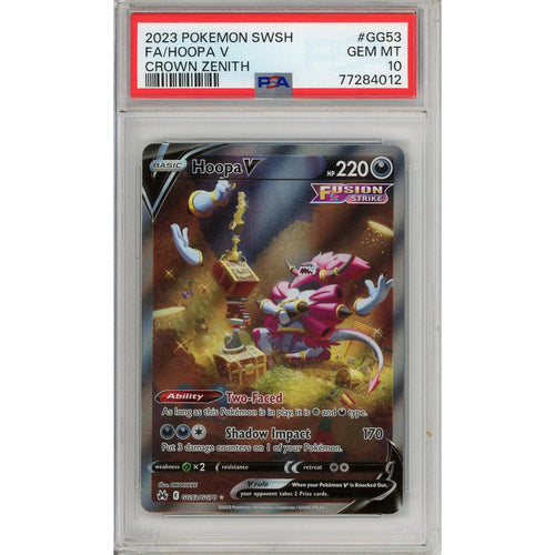 Pokemon Graded: Hoopa V GG34/GG70 Crown Zenith (2023) Full Art PSA 10