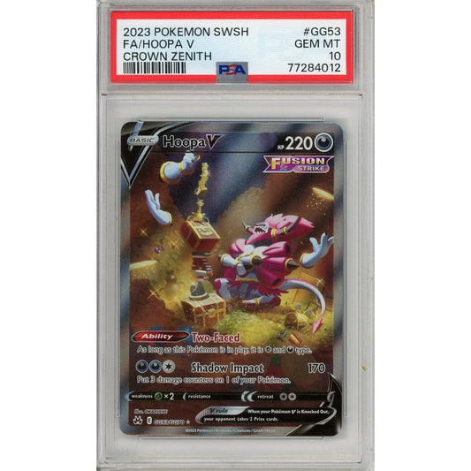 Pokemon Graded: Hoopa V GG34/GG70 Crown Zenith (2023) Full Art PSA 10