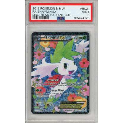 Pokemon Graded: Shaymin EX #RC21 Radiant Collection (2013) Full Art PSA 9