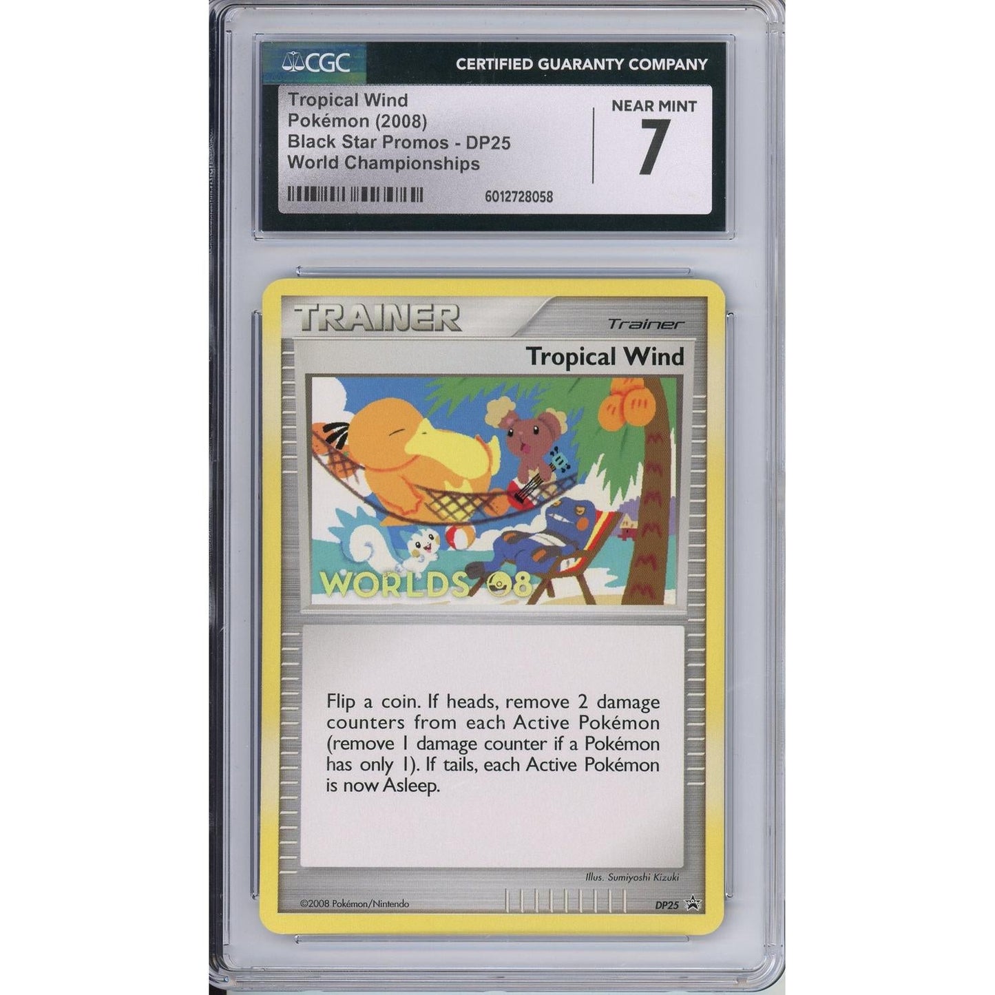 Pokemon Graded: Tropical Wind #DP25 Black Star Promo World Championships 2008 CGC 7