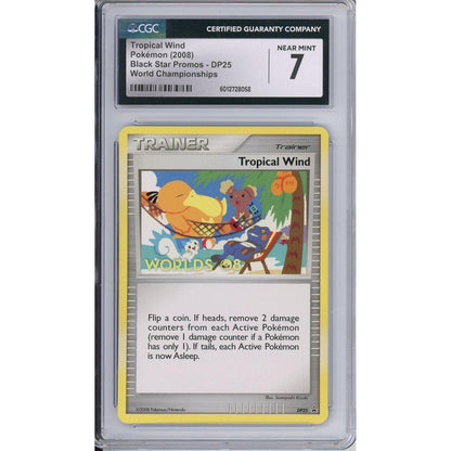 Pokemon Graded: Tropical Wind #DP25 Black Star Promo World Championships 2008 CGC 7