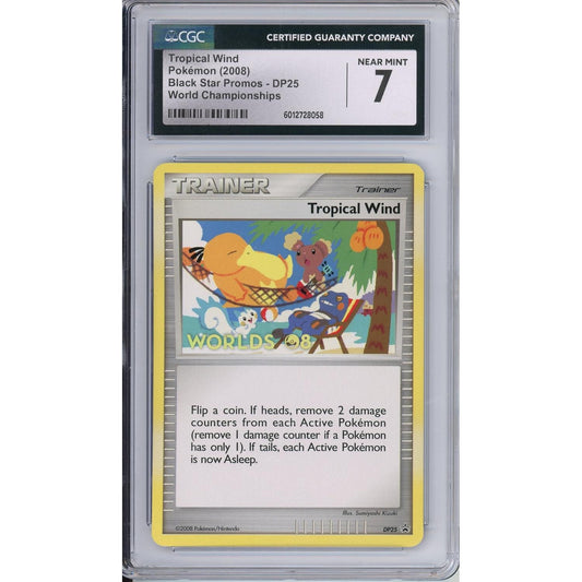Pokemon Graded: Tropical Wind #DP25 Black Star Promo World Championships 2008 CGC 7