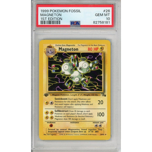 Pokemon Graded: Magneton 1st Edition PSA 10