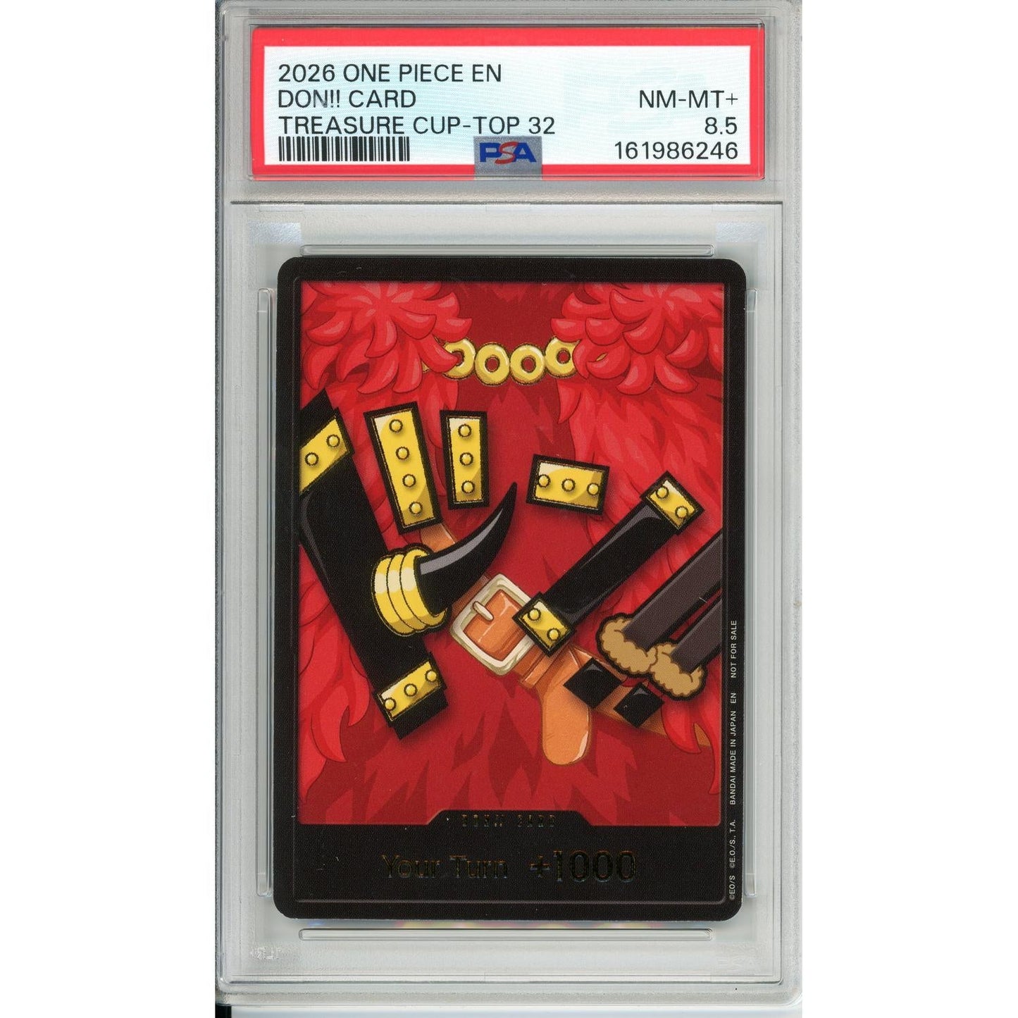 One Piece Graded: Luffy Elbaph Don!! Treasure Cup Top 32 (2026) PSA 8.5
