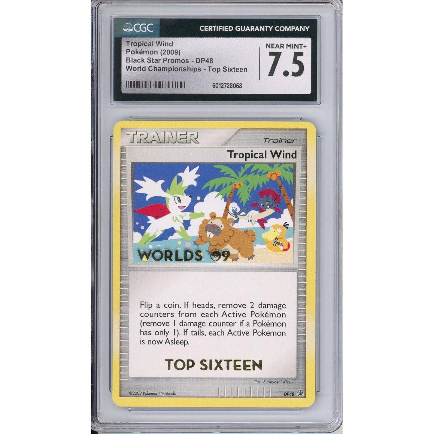 Pokemon Graded: Tropical Wind #DP48 Black Star Promo World Championships Top Sixteen CGC 7.5