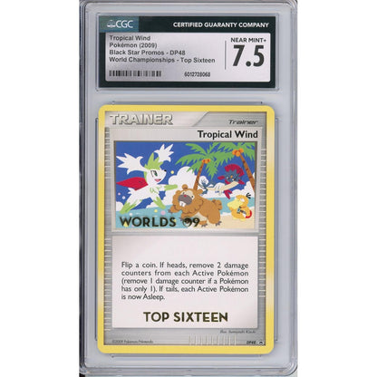 Pokemon Graded: Tropical Wind #DP48 Black Star Promo World Championships Top Sixteen CGC 7.5