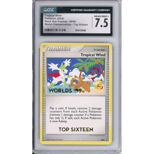 Pokemon Graded: Tropical Wind #DP48 Black Star Promo World Championships Top Sixteen CGC 7.5