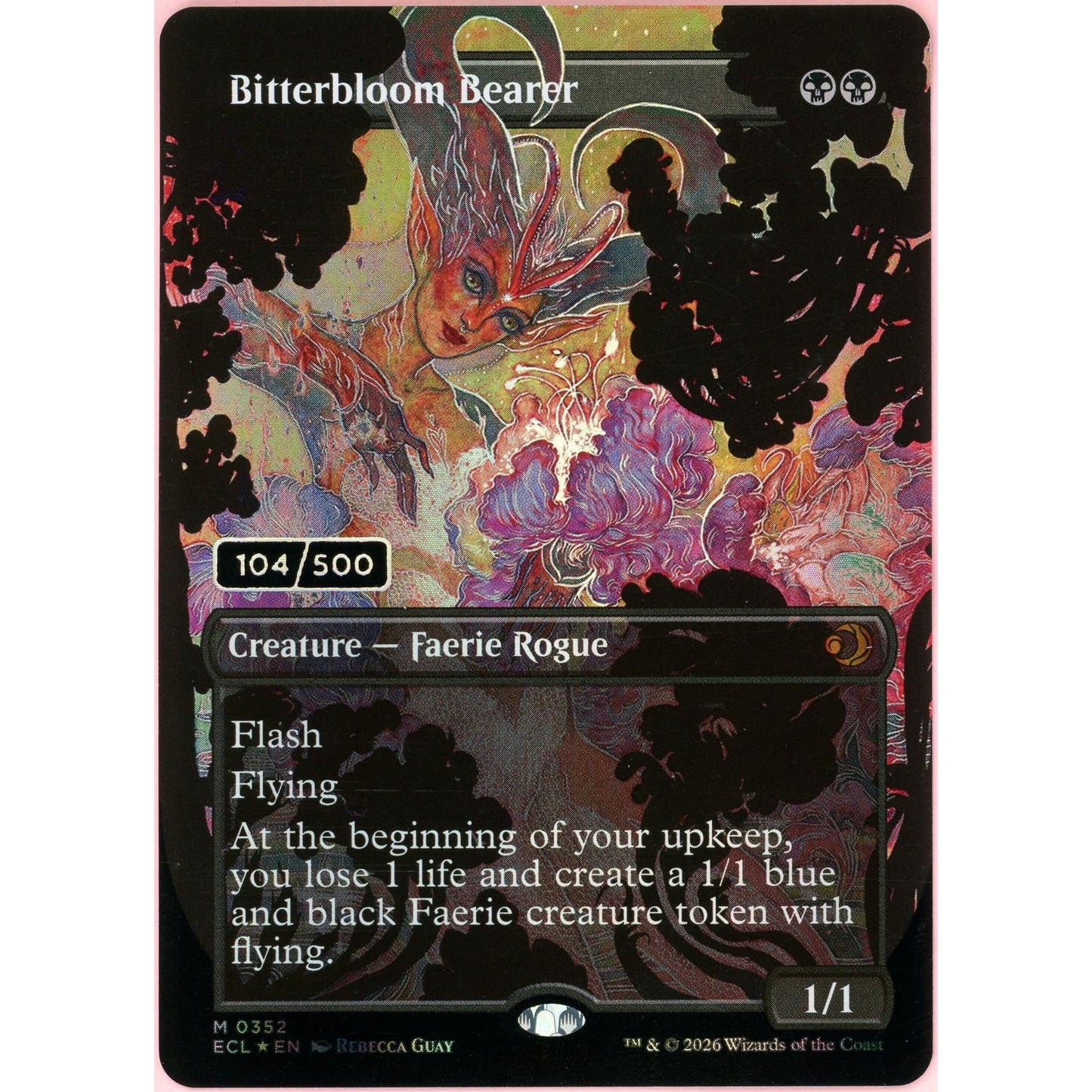 MTG Single: Bitterbloom Bearer Serialized 104/500 Lorwyn Eclipsed (2026) NM