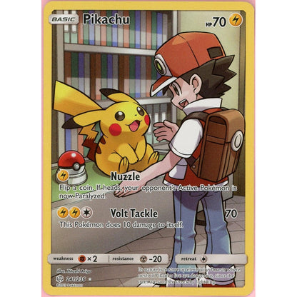 Pokemon Single: (Red's) Pikachu 241/236 Cosmic Eclipse (2019) Secret Rare NM