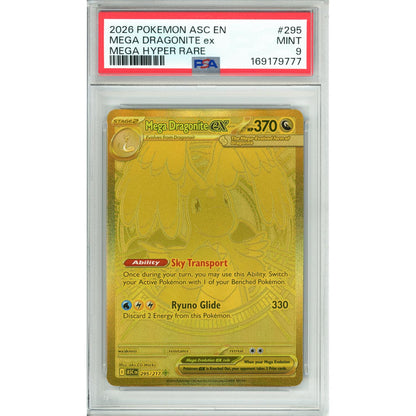 Pokemon Graded: Mega Dragonite ex 295/217 Ascended Heroes (2026) PSA 9