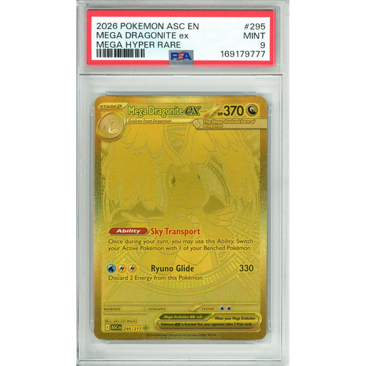 Pokemon Graded: Mega Dragonite ex 295/217 Ascended Heroes (2026) PSA 9
