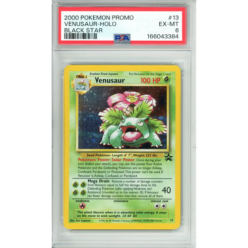 Pokemon Graded: Venusaur #13 WoTC Promo (2000) Holo PSA 6