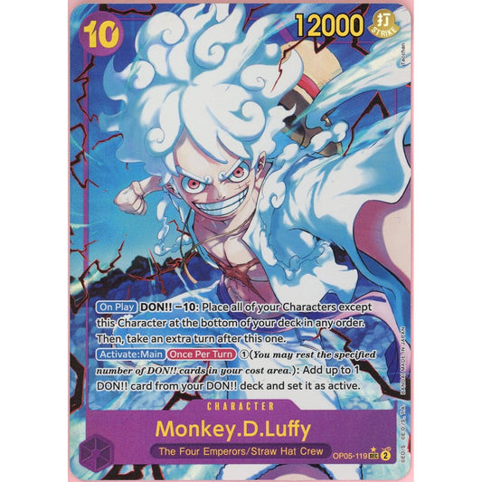 One Piece Single: Monkey D. Luffy Alt Art OP05-119 The Best LP