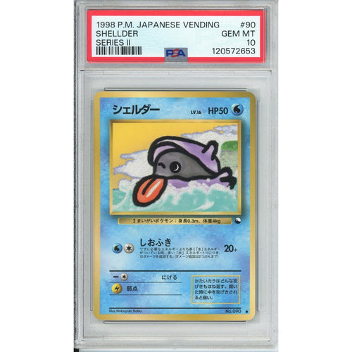 Pokemon Graded: JP Shellder #90 Vending Series II (1998) PSA 10