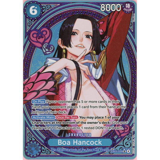 One Piece Single: Boa Hancock EB03-026  Extra Booster Heroines NM