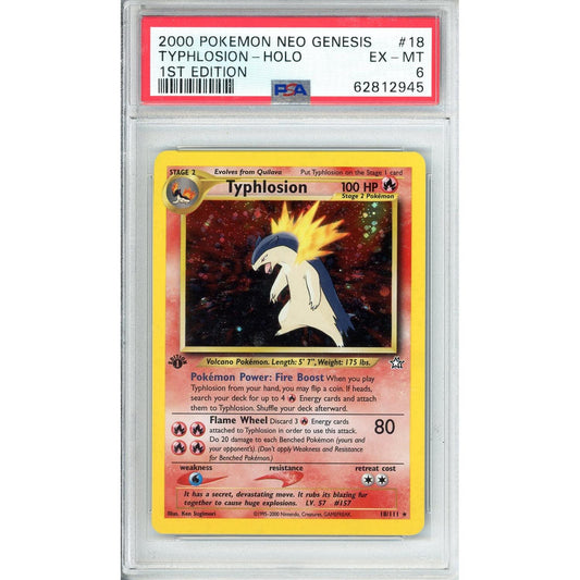 Pokemon Graded: Typhlosion 1st Edition PSA 6