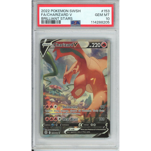 Pokemon Graded: Charizard V 153/172 Brilliant Stars (2022) Alt Art Holo PSA 10