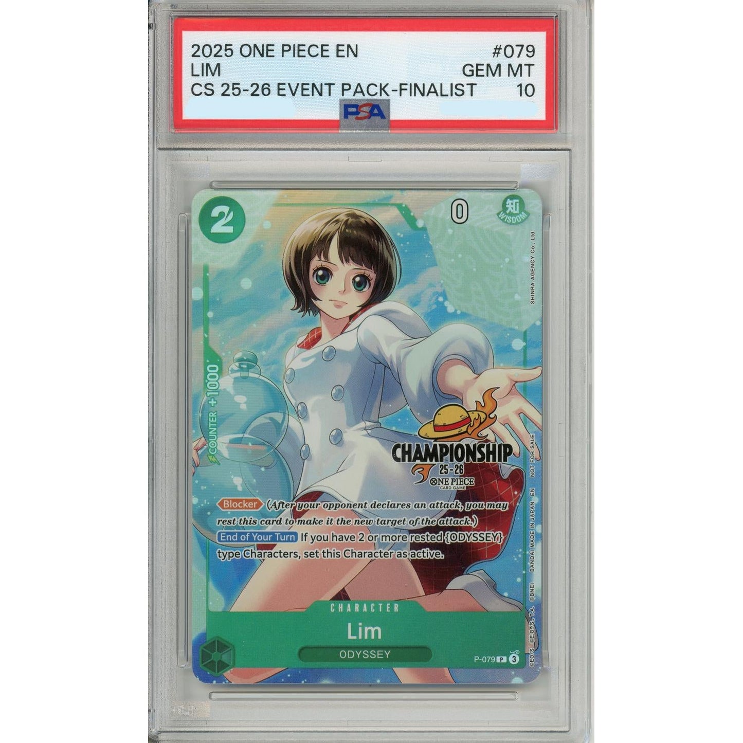 One Piece Graded: Lim P-076 Championship Event Pack Finalist PSA 10