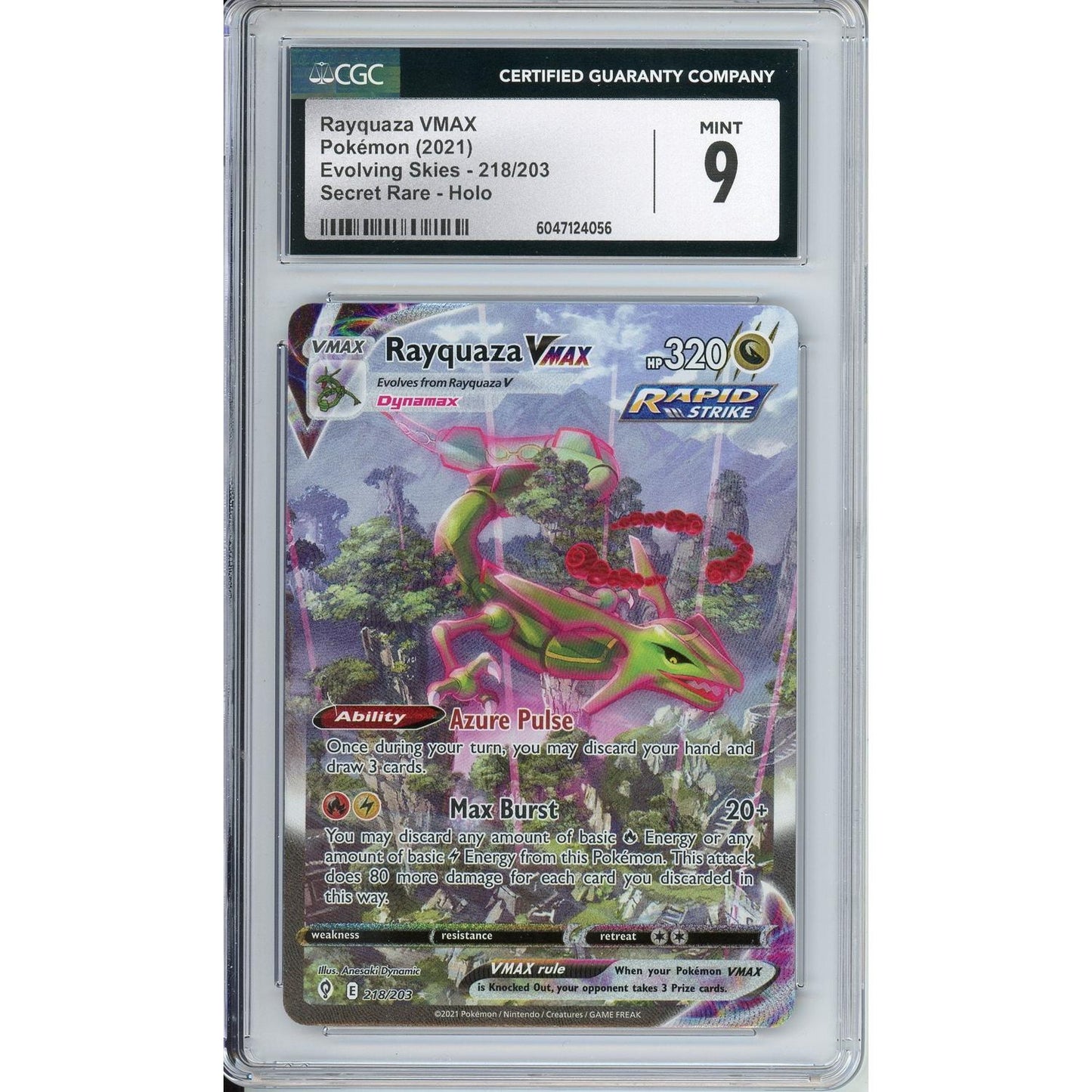 Pokemon Graded: Rayquaza VMAX CGC 9