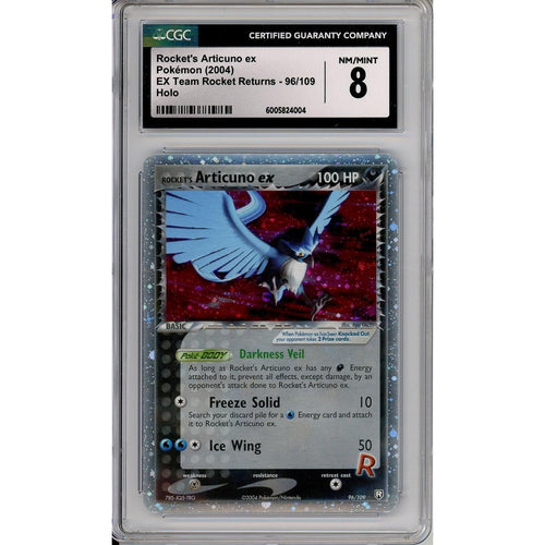 Pokemon Graded: Rocket's Articuno ex 96/109 Team Rocket Returns (2004) Holo CGC 8