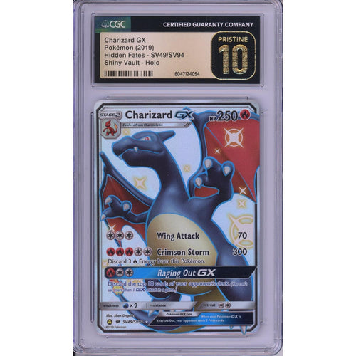 Pokemon Graded: Charizard GX CGC Pristine 10