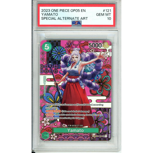 One Piece Graded: Yamato OP01-121 Special Alternate Art PSA 10