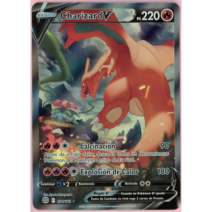 Pokemon Single: *Spanish* Charizard V 154/172 Brilliant Stars (2022) Alternate Art NM
