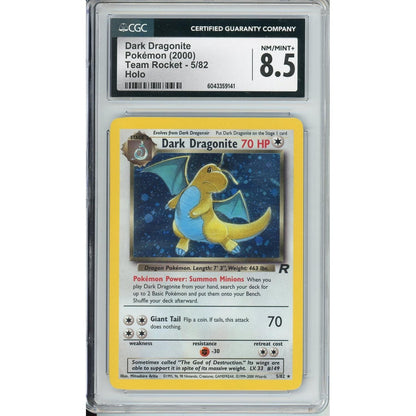 Pokemon Graded: Dark Dragonite 5/82 Team Rocket (2000) Holo CGC 8.5
