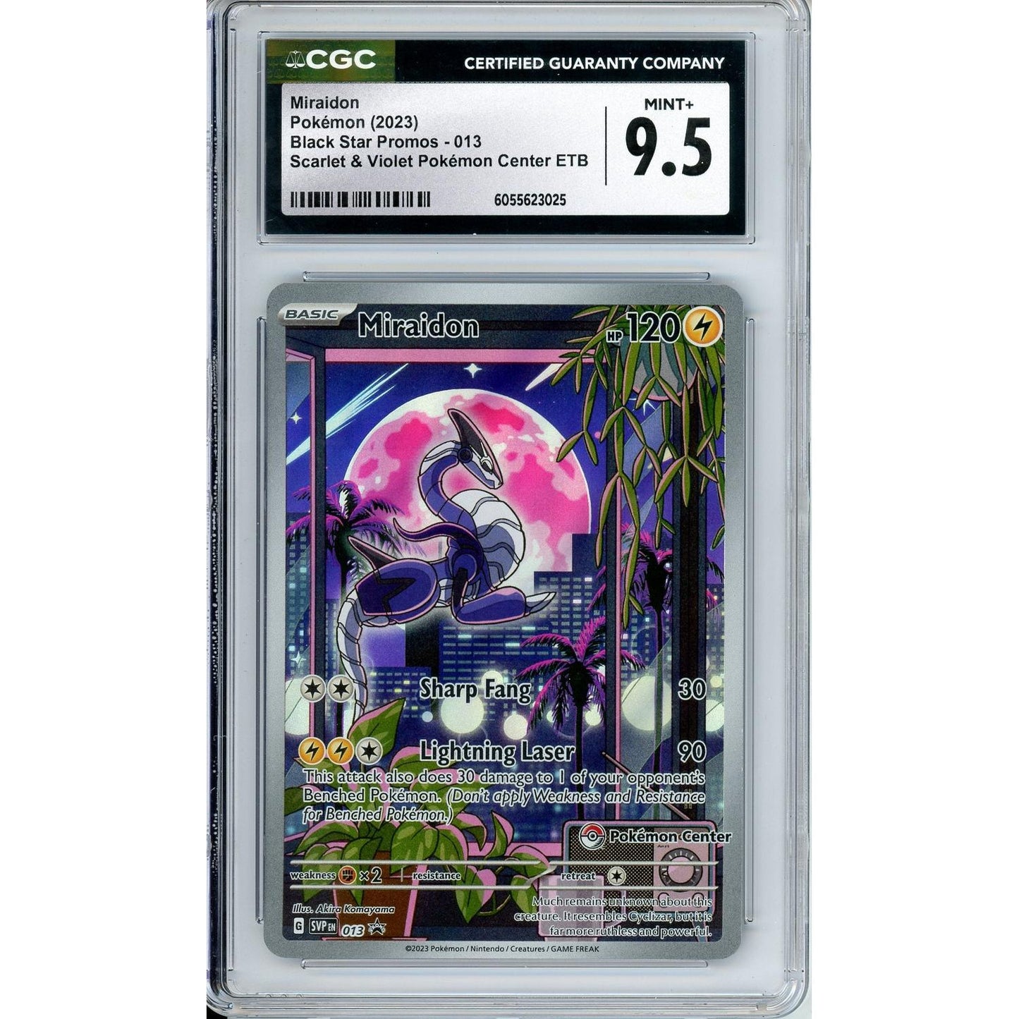 Pokemon Graded: Miraidon #13 Scarlet & Violet Pokemon Center ETB Promo (2023) Holo CGC 9.5