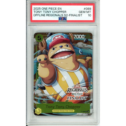 One Piece Graded: Tony Tony Chopper P-069 Offline Regionals Finalist PSA 10