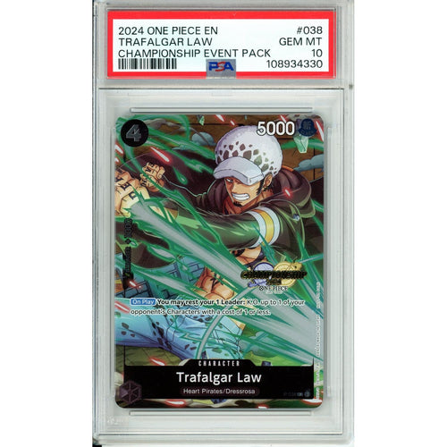 One Piece Graded: Trafalgar Law P-038 Championship Event Pack PSA 10