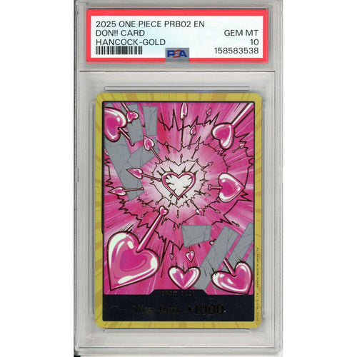 One Piece Graded: Don!! Card Hancock Gold The Best Vol.2 PSA 10