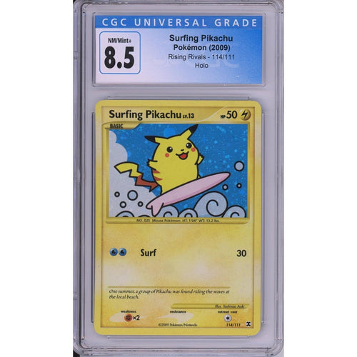 Pokemon Graded: Surfing Pikachu CGC 8.5