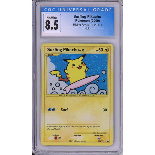 Pokemon Graded: Surfing Pikachu CGC 8.5